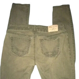 Hollister Stretch Jeans Khaki Green Tan Sz 3